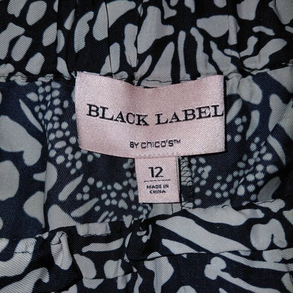 Chico's Black Label slacks elastic waist size 12 or chicos 2 silk! - Picture 4 of 11